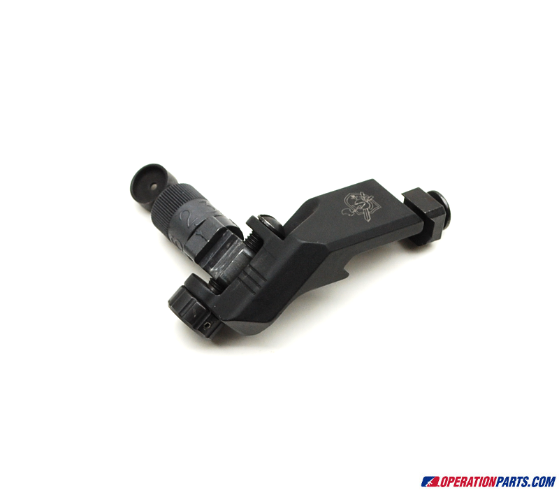 Knight's Armament Picatinny Rail Mount 45 Degree Offset Micro Rear Sight Folded